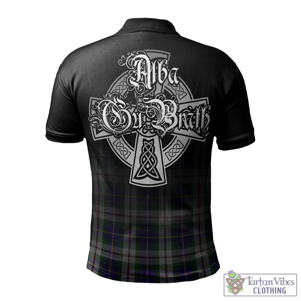 Tartan Vibes Clothing MacLeod Of Californian Tartan Polo Shirt Featuring Alba Gu Brath Family Crest Celtic Inspired