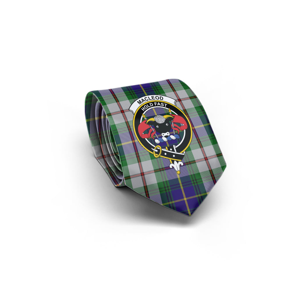 MacLeod Of Californian Tartan Classic Necktie with Family Crest - Tartan Vibes Clothing