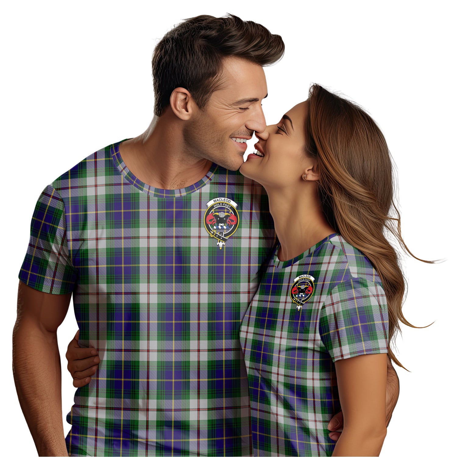 MacLeod Of Californian Tartan T-Shirt with Family Crest - Tartan Vibes Clothing