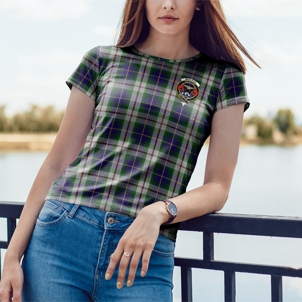 MacLeod Of Californian Tartan T-Shirt with Family Crest - Tartan Vibes Clothing