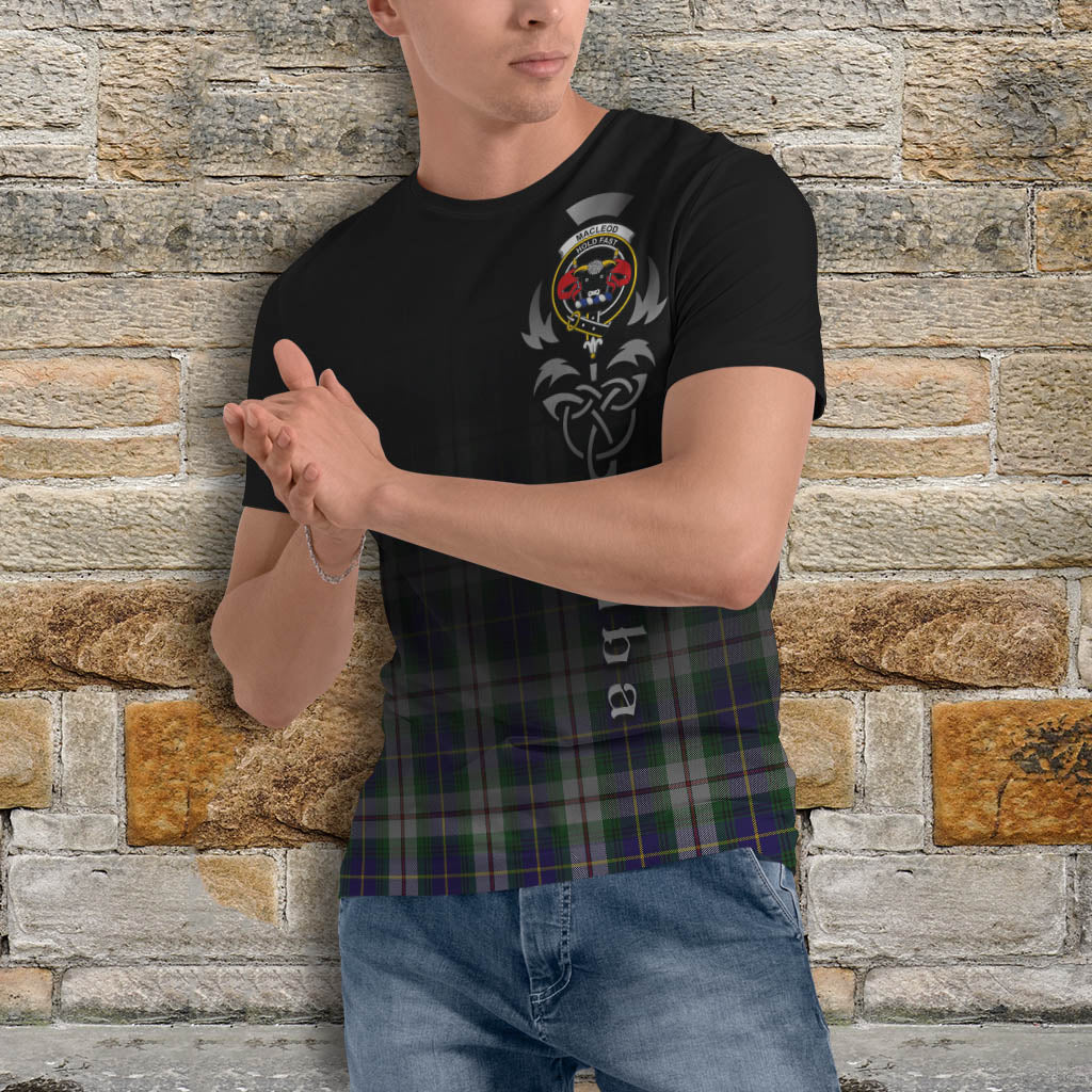 Tartan Vibes Clothing MacLeod Of Californian Tartan T-Shirt Featuring Alba Gu Brath Family Crest Celtic Inspired