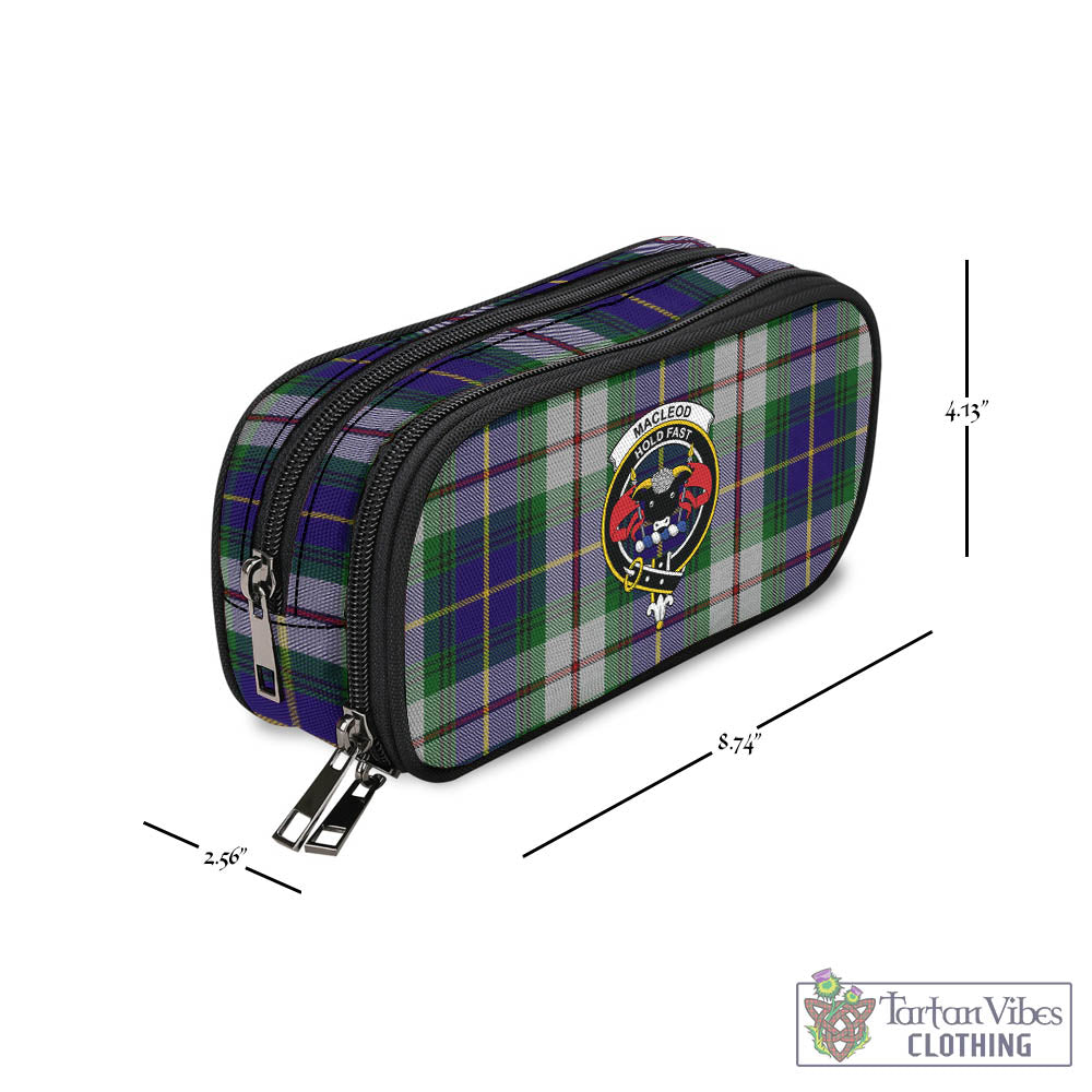 Tartan Vibes Clothing MacLeod Of Californian Tartan Pen and Pencil Case with Family Crest