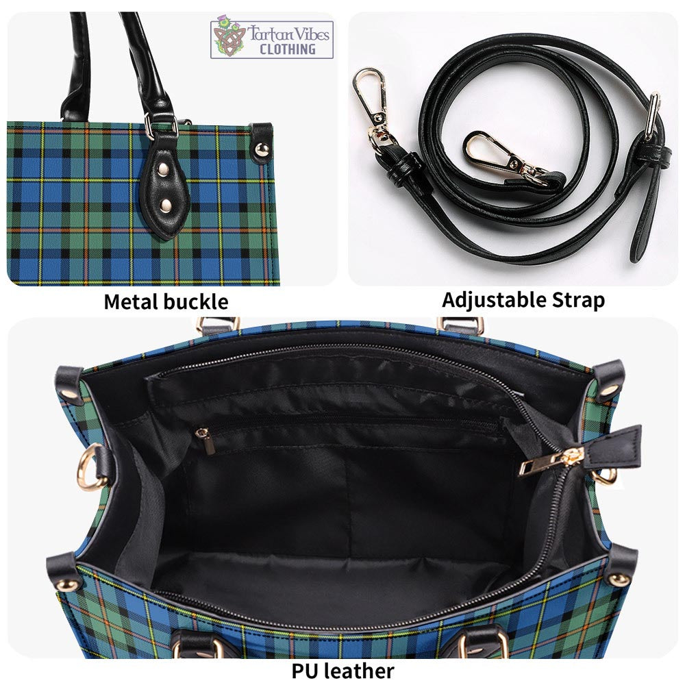 Tartan Vibes Clothing MacLeod of Harris Ancient Tartan Luxury Leather Handbags