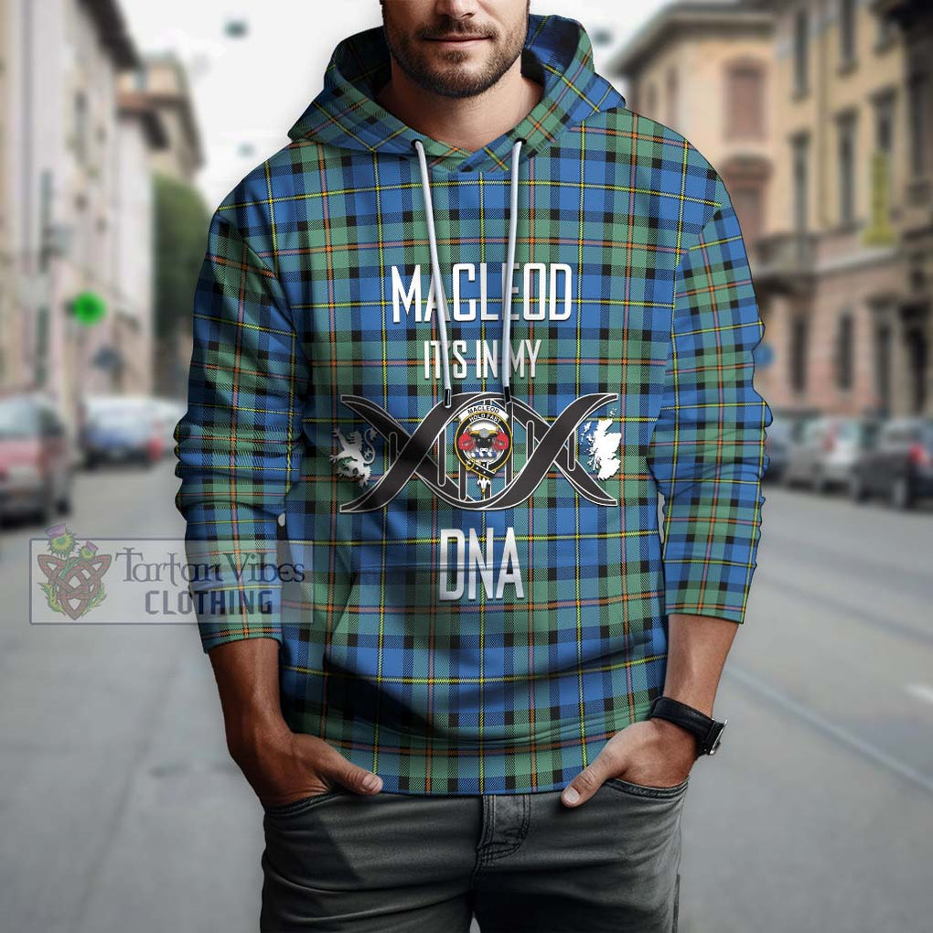 MacLeod of Harris Ancient Tartan Hoodie with Family Crest DNA In Me Style Pullover Hoodie - Tartanvibesclothing Shop