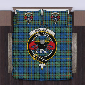 MacLeod of Harris Ancient Tartan Quilt Bed Set with Family Crest