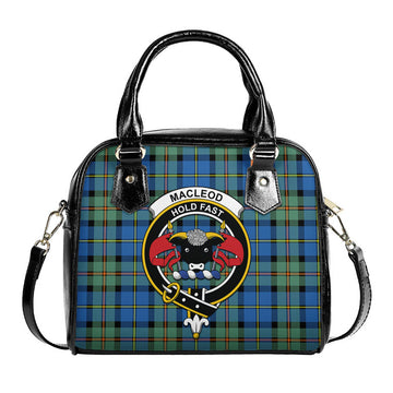 MacLeod of Harris Ancient Tartan Shoulder Handbags with Family Crest