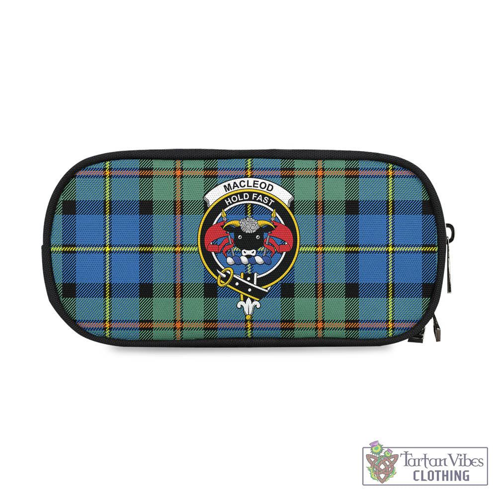 Tartan Vibes Clothing MacLeod of Harris Ancient Tartan Pen and Pencil Case with Family Crest