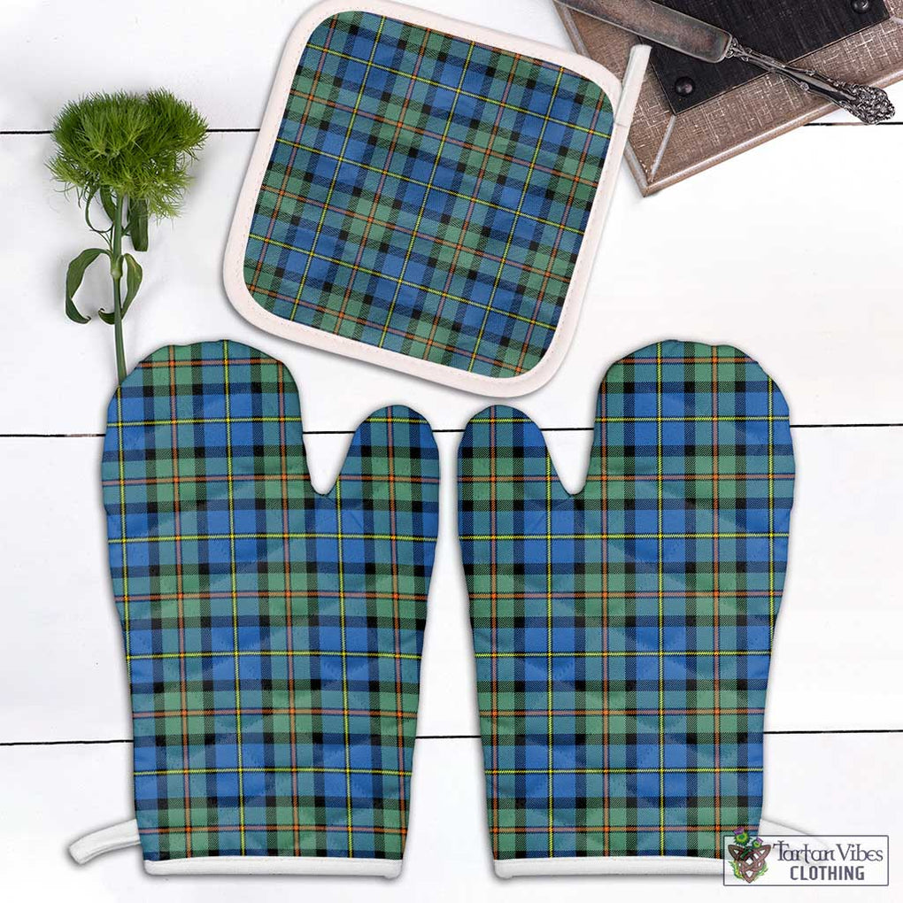 MacLeod of Harris Ancient Tartan Combo Oven Mitt & Pot-Holder Combo 1 Oven Mitt & 1 Pot-Holder White - Tartan Vibes Clothing