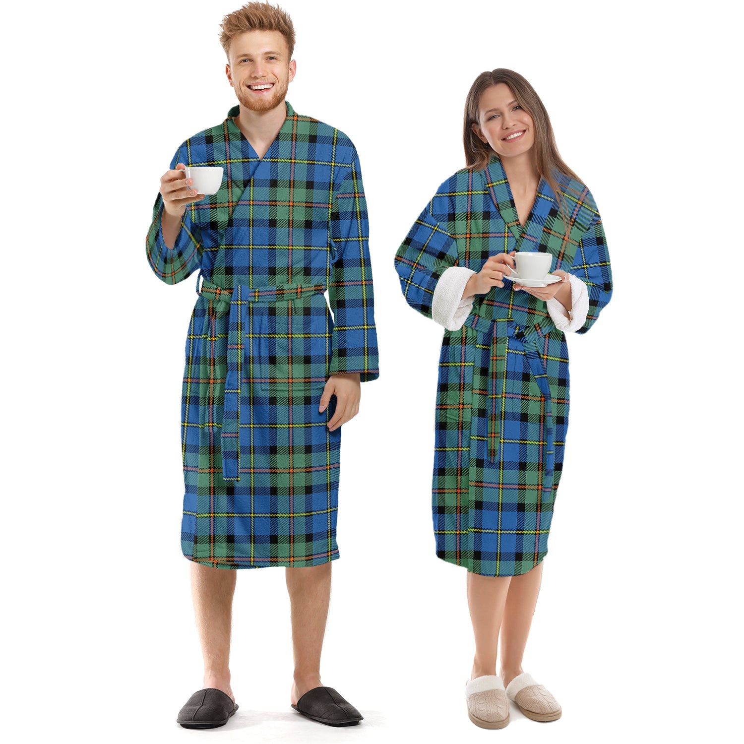 MacLeod of Harris Ancient Tartan Bathrobe Unisex S - Tartan Vibes Clothing