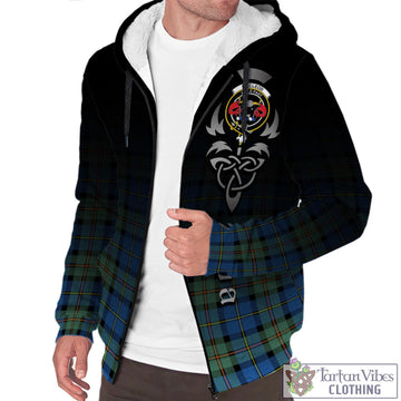 MacLeod of Harris Ancient Tartan Sherpa Hoodie Featuring Alba Gu Brath Family Crest Celtic Inspired