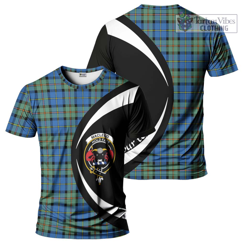 Tartan Vibes Clothing MacLeod of Harris Ancient Tartan T-Shirt with Family Crest Circle Style