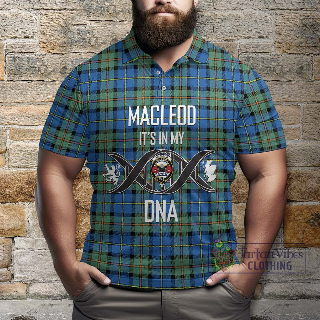 MacLeod of Harris Ancient Tartan Polo Shirt with Family Crest DNA In Me Style Kid - Tartanvibesclothing Shop