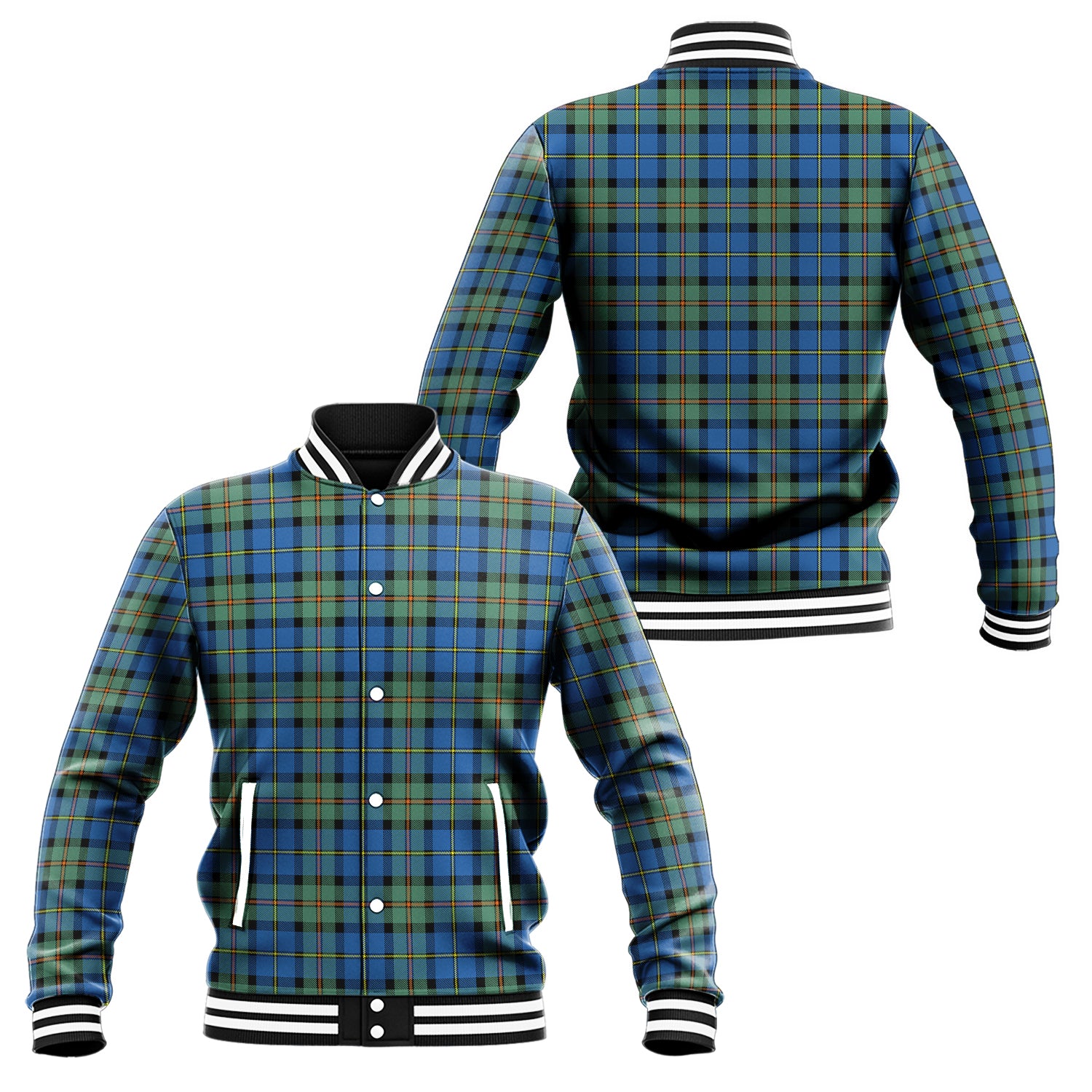 MacLeod of Harris Ancient Tartan Baseball Jacket Unisex - Tartan Vibes Clothing