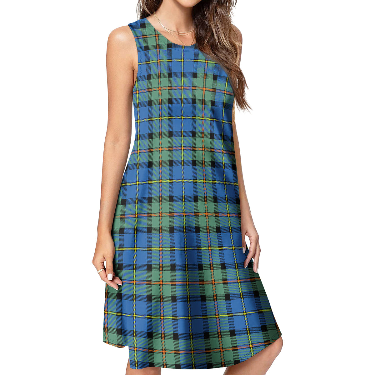 MacLeod of Harris Ancient Tartan Womens Casual Dresses - Tartanvibesclothing