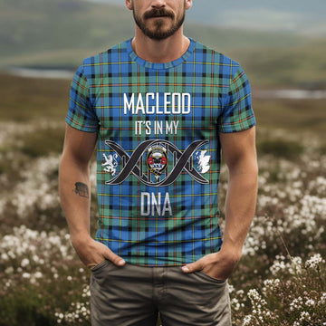 MacLeod of Harris Ancient Tartan T-Shirt with Family Crest DNA In Me Style