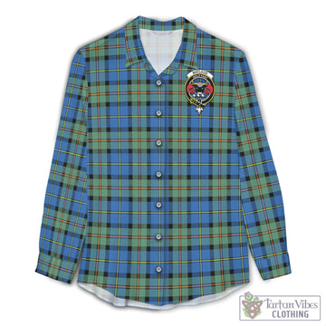 MacLeod of Harris Ancient Tartan Women's Casual Shirt with Family Crest