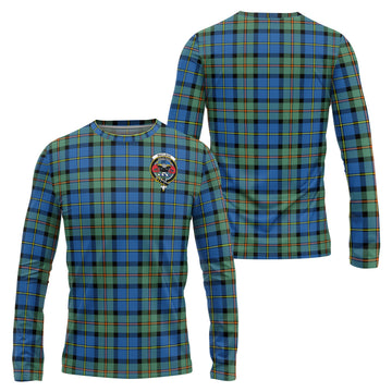 MacLeod of Harris Ancient Tartan Long Sleeve T-Shirt with Family Crest