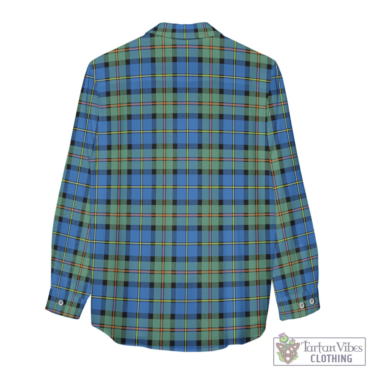 Tartan Vibes Clothing MacLeod of Harris Ancient Tartan Womens Casual Shirt with Family Crest