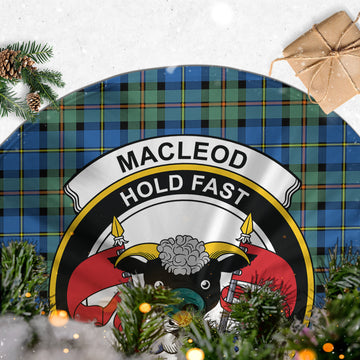 MacLeod of Harris Ancient Tartan Christmas Tree Skirt with Family Crest