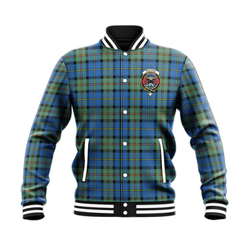 MacLeod of Harris Ancient Tartan Baseball Jacket with Family Crest