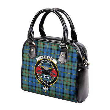 MacLeod of Harris Ancient Tartan Shoulder Handbags with Family Crest