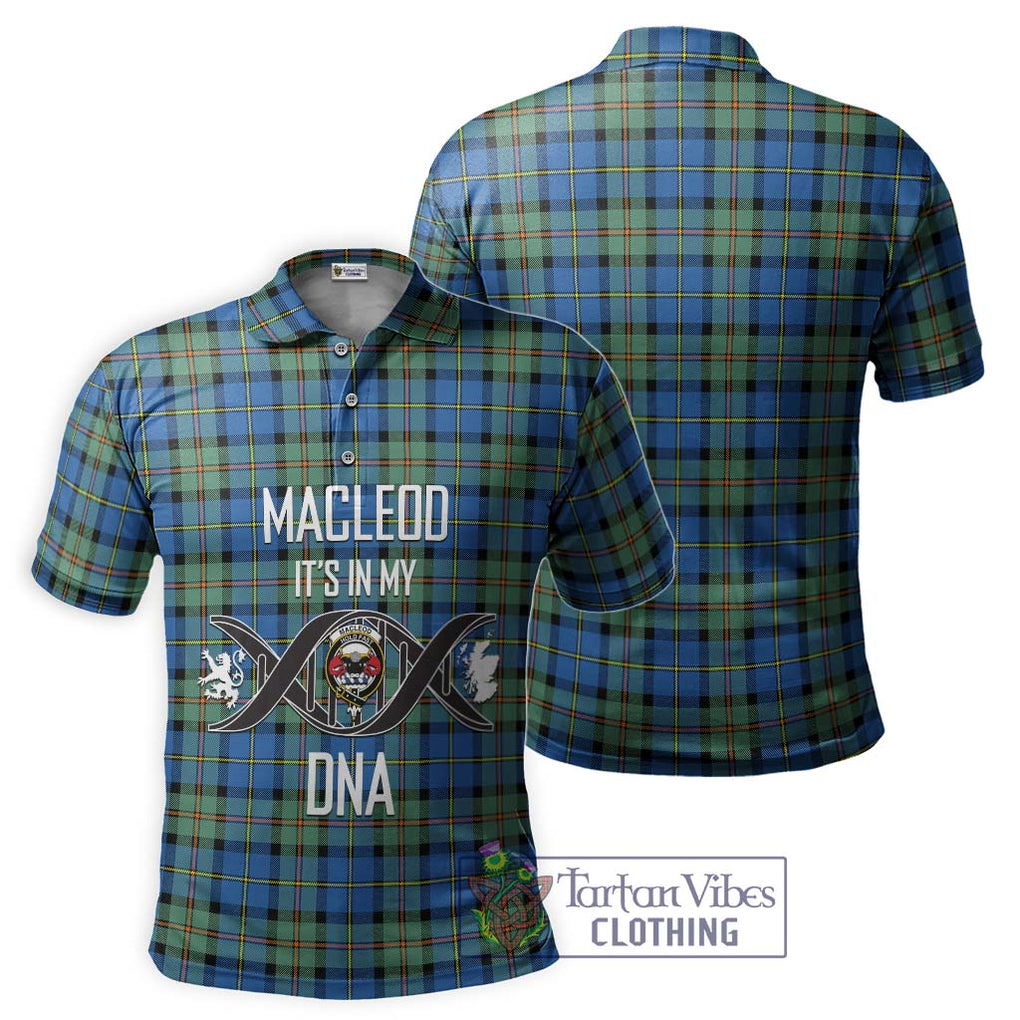 MacLeod of Harris Ancient Tartan Polo Shirt with Family Crest DNA In Me Style - Tartanvibesclothing Shop