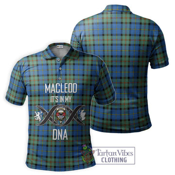 MacLeod of Harris Ancient Tartan Polo Shirt with Family Crest DNA In Me Style