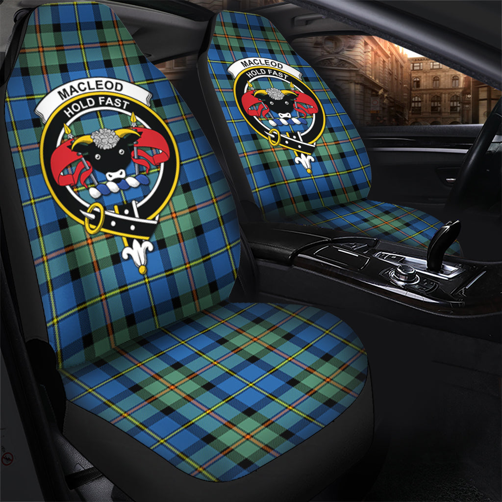 MacLeod of Harris Ancient Tartan Car Seat Cover with Family Crest - Tartanvibesclothing