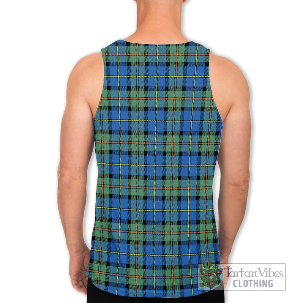 MacLeod of Harris Ancient Tartan Men's Tank Top with Family Crest DNA In Me Style - Tartanvibesclothing Shop