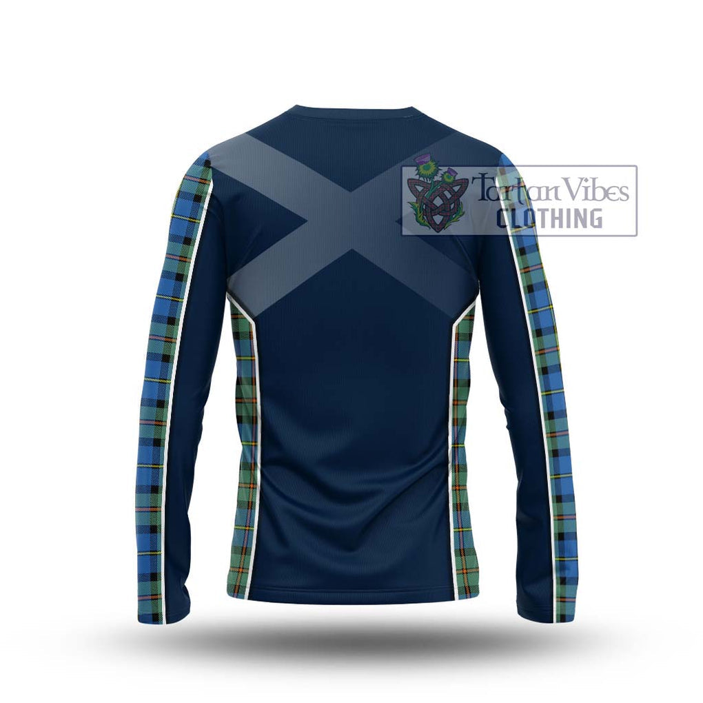 MacLeod of Harris Ancient Tartan Long Sleeve T-Shirt with Family Crest and Lion Rampant Vibes Sport Style - Tartan Vibes Clothing