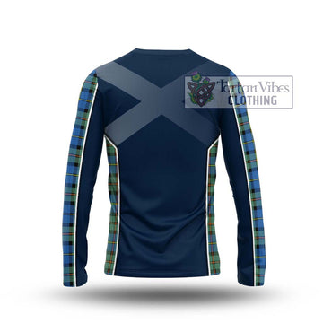 MacLeod of Harris Ancient Tartan Long Sleeve T-Shirt with Family Crest and Lion Rampant Vibes Sport Style