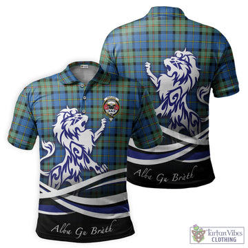 MacLeod of Harris Ancient Tartan Polo Shirt with Alba Gu Brath Regal Lion Emblem