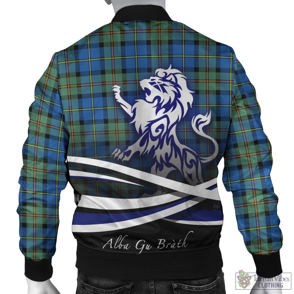 Tartan Vibes Clothing MacLeod of Harris Ancient Tartan Bomber Jacket with Alba Gu Brath Regal Lion Emblem