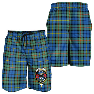 MacLeod of Harris Ancient Tartan Mens Shorts with Family Crest