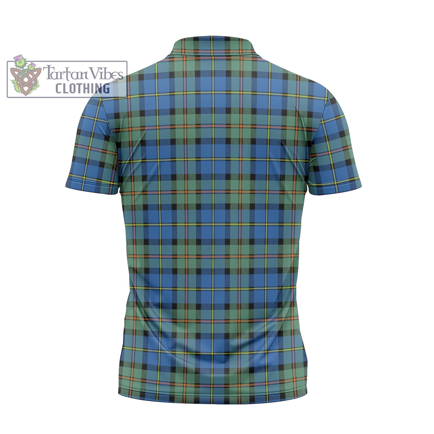 Tartan Vibes Clothing MacLeod of Harris Ancient Tartan Zipper Polo Shirt