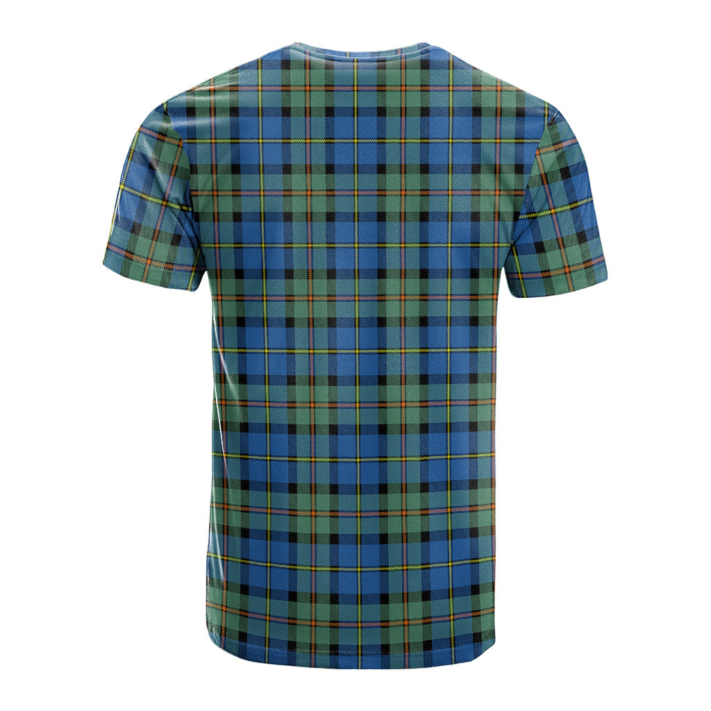 MacLeod of Harris Ancient Tartan T-Shirt with Family Crest - Tartan Vibes Clothing