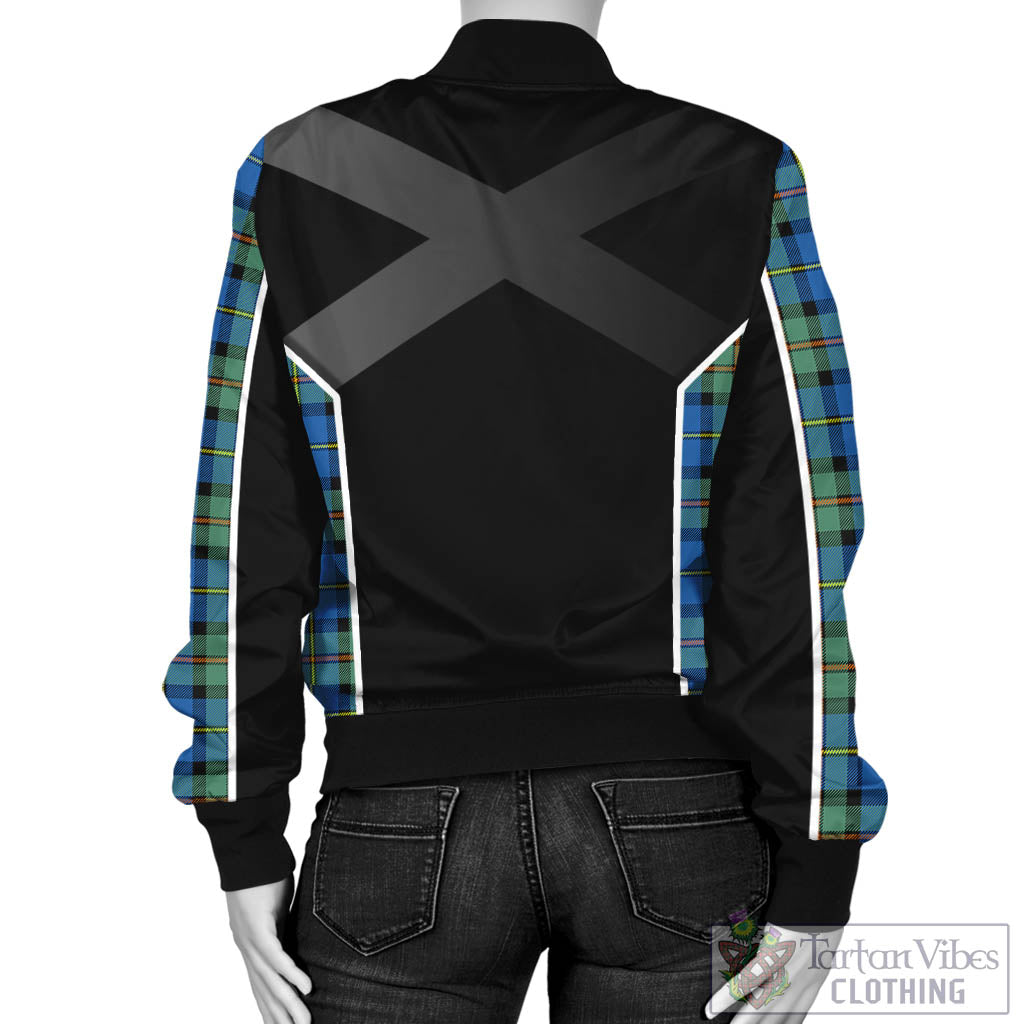 Tartan Vibes Clothing MacLeod of Harris Ancient Tartan Bomber Jacket with Family Crest and Scottish Thistle Vibes Sport Style