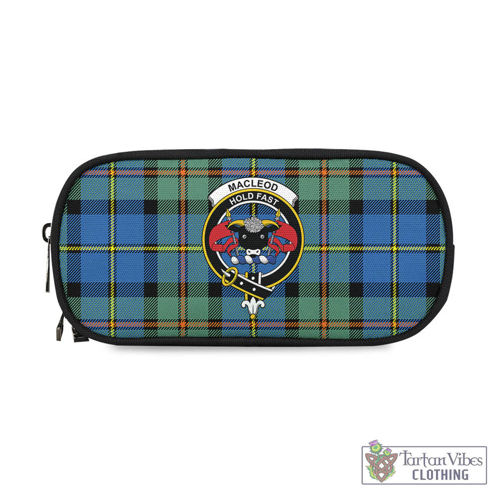 Tartan Vibes Clothing MacLeod of Harris Ancient Tartan Pen and Pencil Case with Family Crest