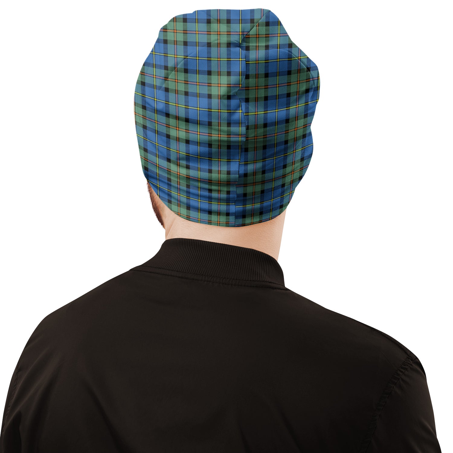 MacLeod of Harris Ancient Tartan Beanies Hat with Family Crest - Tartan Vibes Clothing