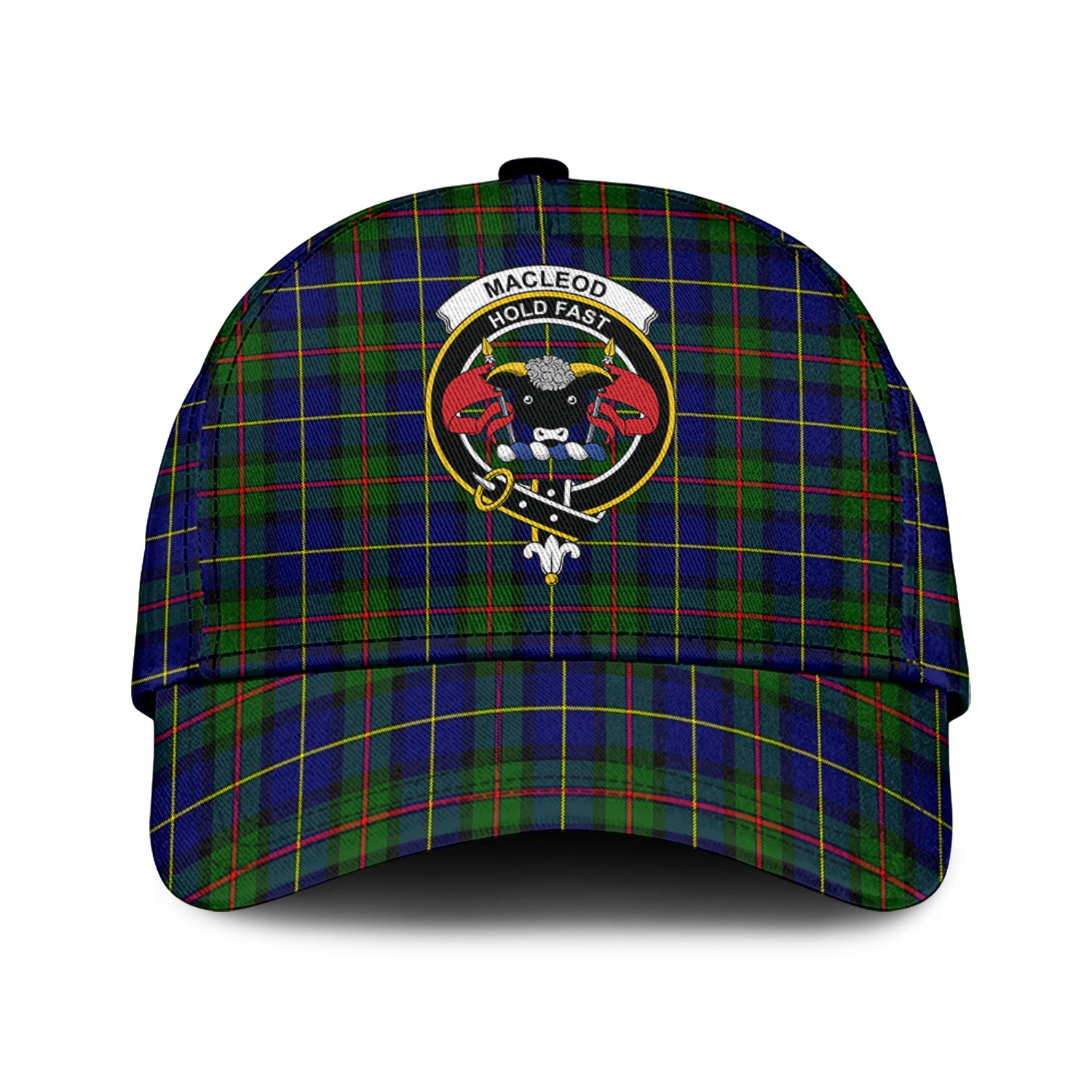 MacLeod of Harris Modern Tartan Classic Cap with Family Crest Classic Cap Universal Fit - Tartan Vibes Clothing