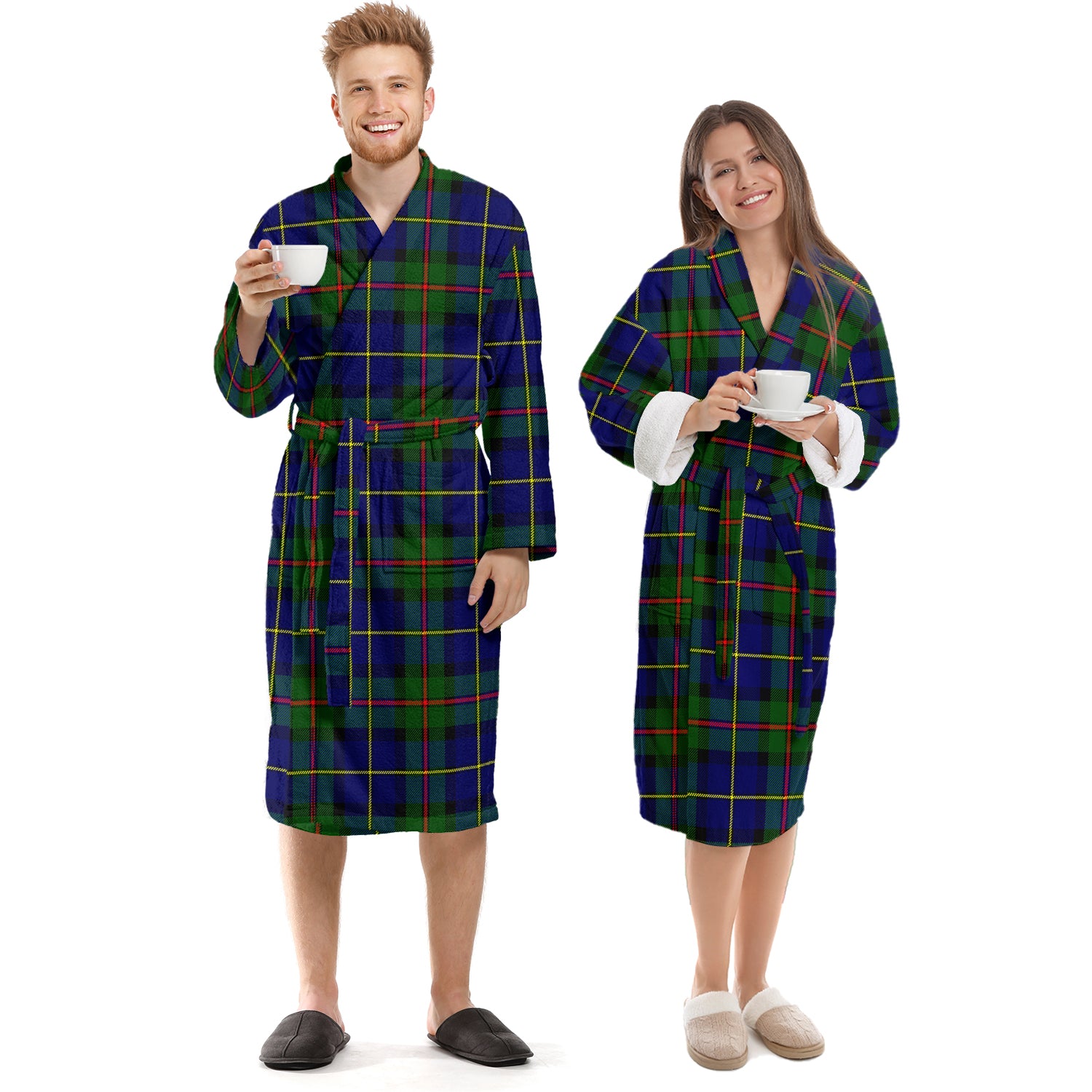 MacLeod of Harris Modern Tartan Bathrobe Unisex S - Tartan Vibes Clothing