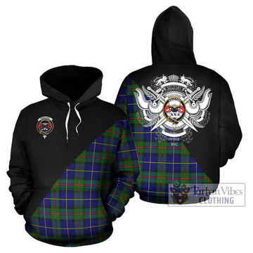 MacLeod of Harris Modern Tartan Hoodie with Family Crest and Military Logo Style