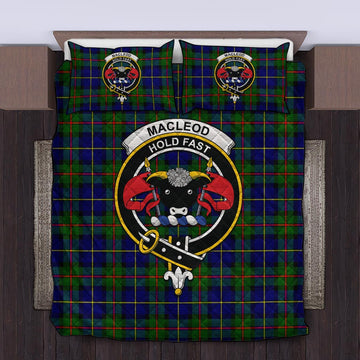 MacLeod of Harris Modern Tartan Quilt Bed Set with Family Crest