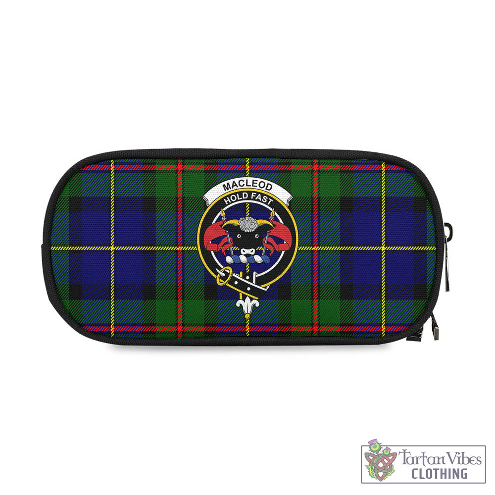 Tartan Vibes Clothing MacLeod of Harris Modern Tartan Pen and Pencil Case with Family Crest