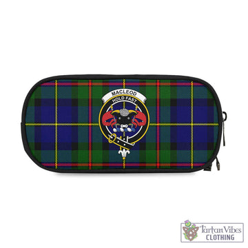 MacLeod of Harris Modern Tartan Pen and Pencil Case with Family Crest