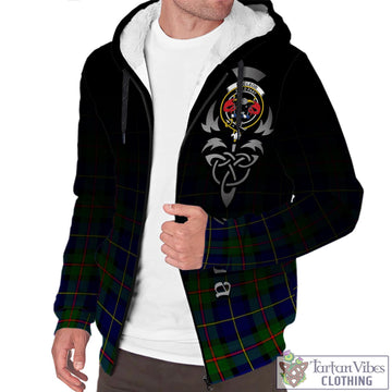 MacLeod of Harris Modern Tartan Sherpa Hoodie Featuring Alba Gu Brath Family Crest Celtic Inspired