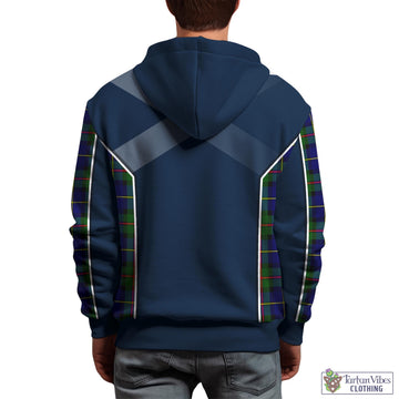 MacLeod of Harris Modern Tartan Hoodie with Family Crest and Scottish Thistle Vibes Sport Style