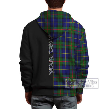 MacLeod of Harris Modern Tartan Hoodie with Family Crest and Half Of Me Style