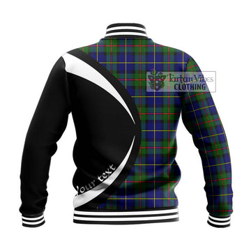 MacLeod of Harris Modern Tartan Baseball Jacket with Family Crest Circle Style