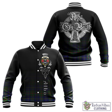 MacLeod of Harris Modern Tartan Baseball Jacket Featuring Alba Gu Brath Family Crest Celtic Inspired